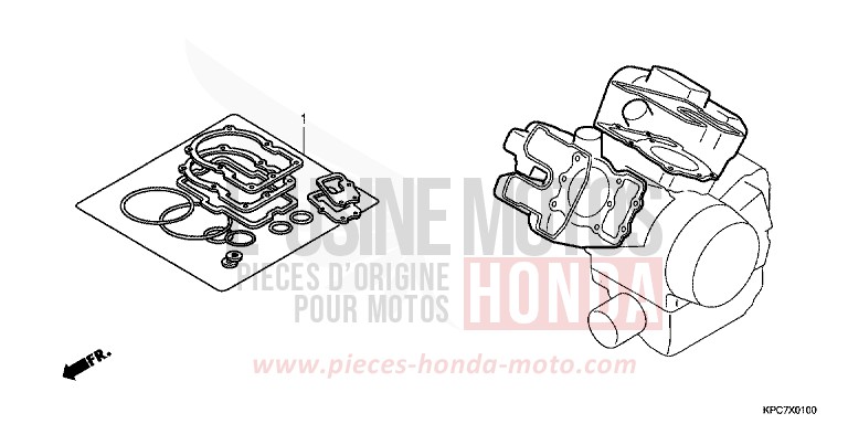 TROUSSE DE JOINT A de Varadero 125 SHASTA WHITE (NH138) de 2011